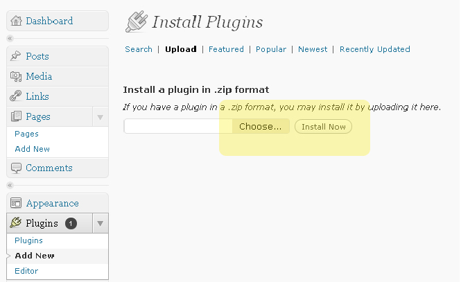 install plugin