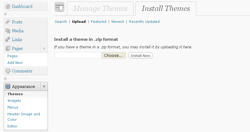 install theme