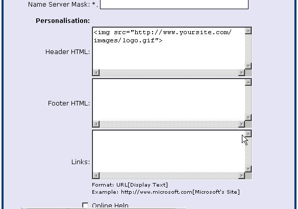 control panel