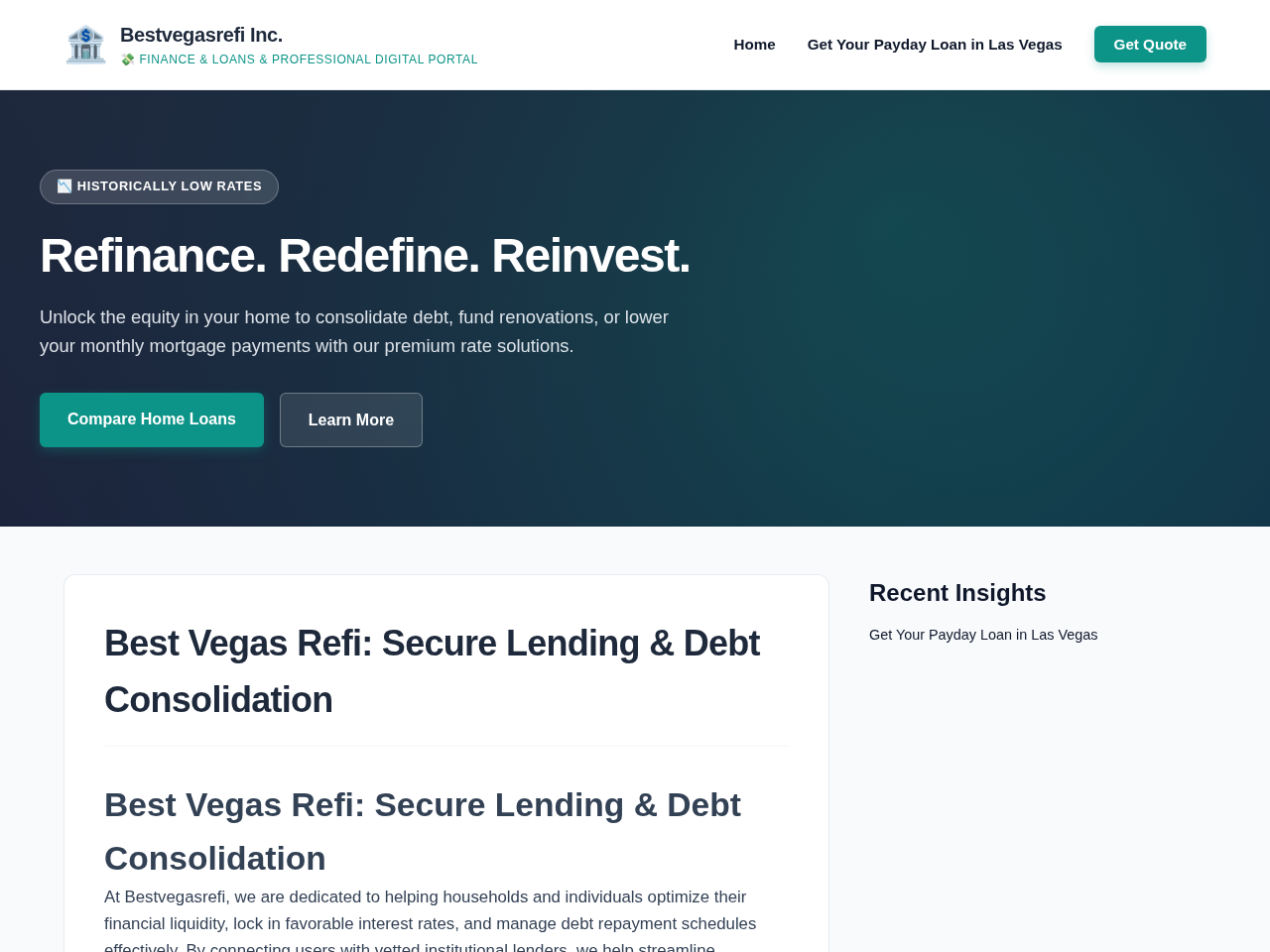 Bestvegasrefi Inc. Screenshot