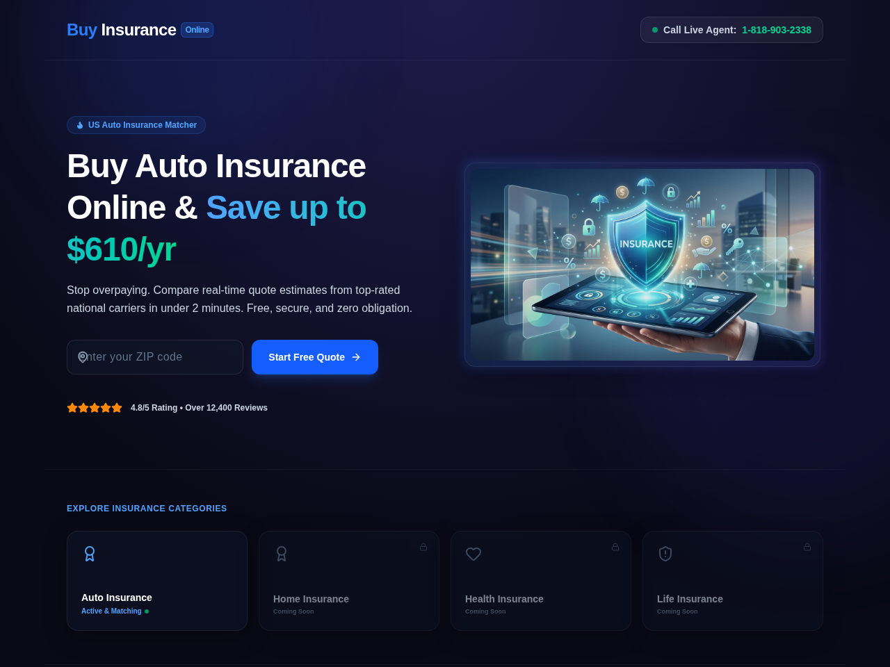 Buyinsuranceonline Inc. Screenshot