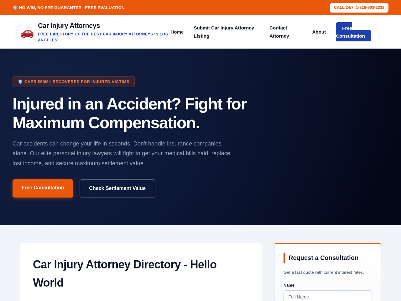 Car Injury Attorneys Screenshot