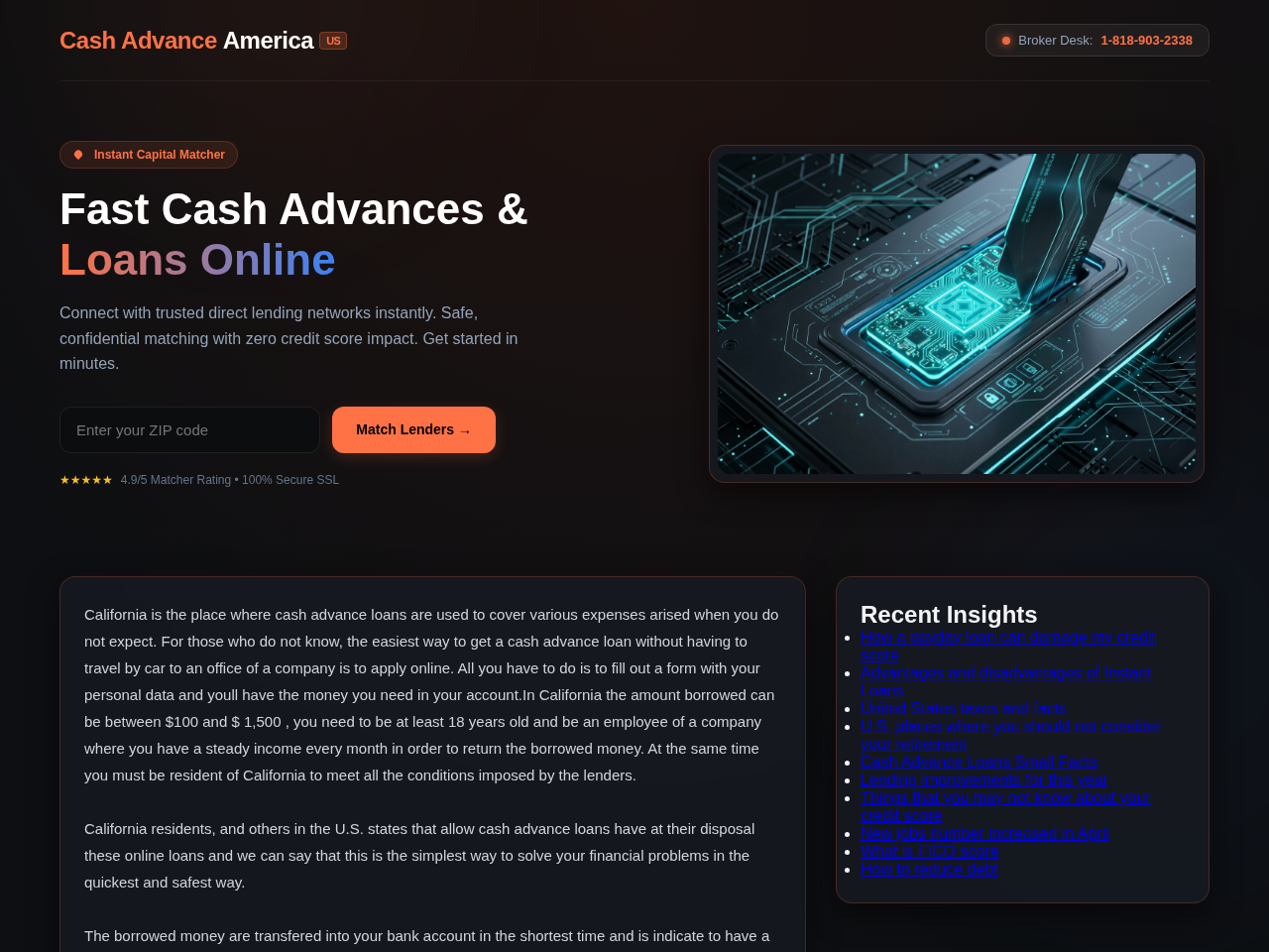 Cash Advance America Screenshot
