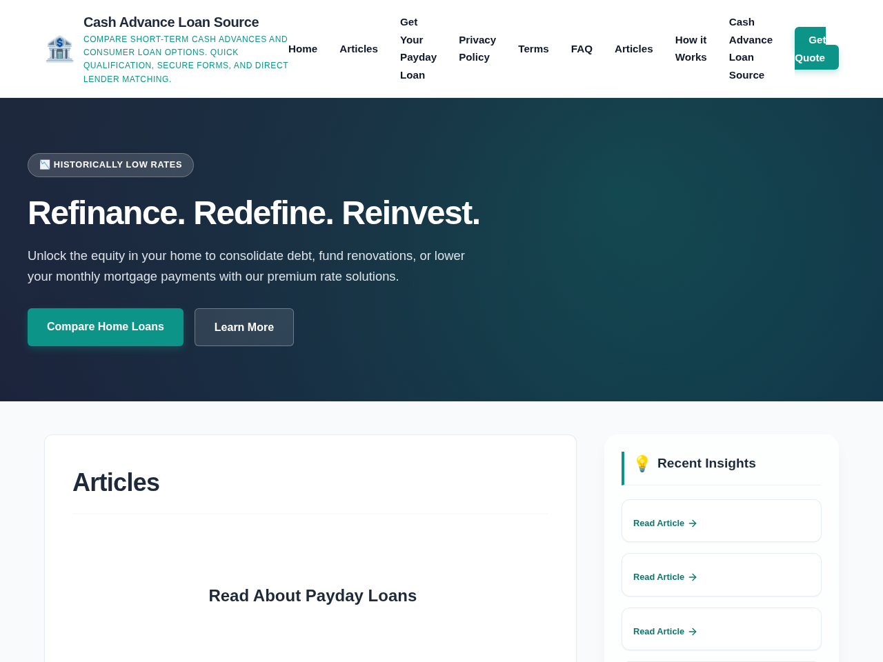 Cash Advance Loan Source Screenshot