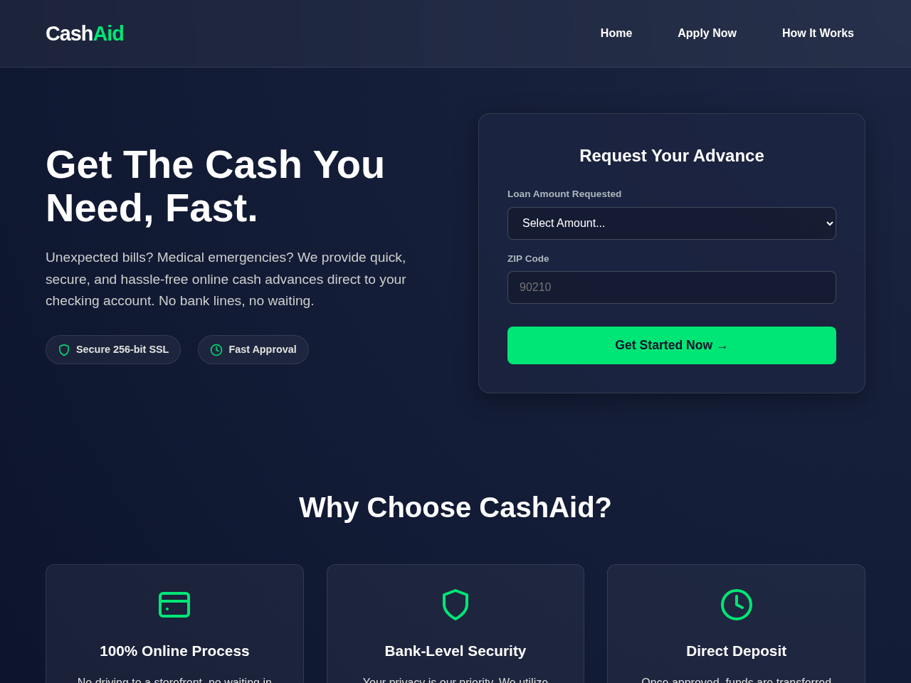 Cash Aid Screenshot
