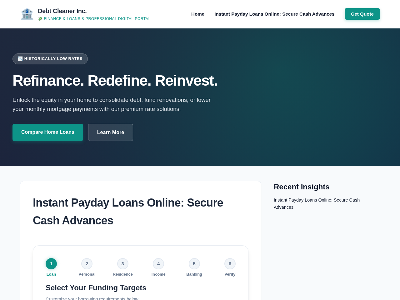 Debt Cleaner Inc. Screenshot