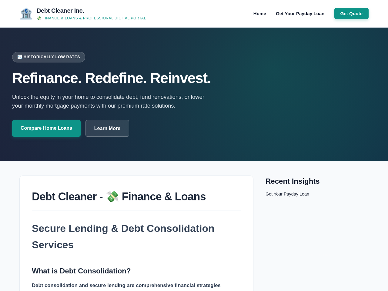 Debt Cleaner Inc. Screenshot