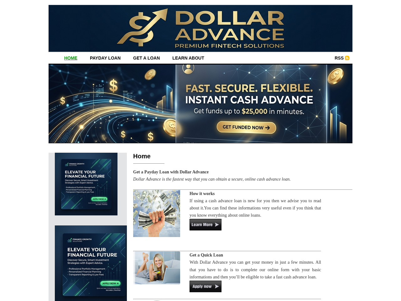 Dollar Advance Screenshot