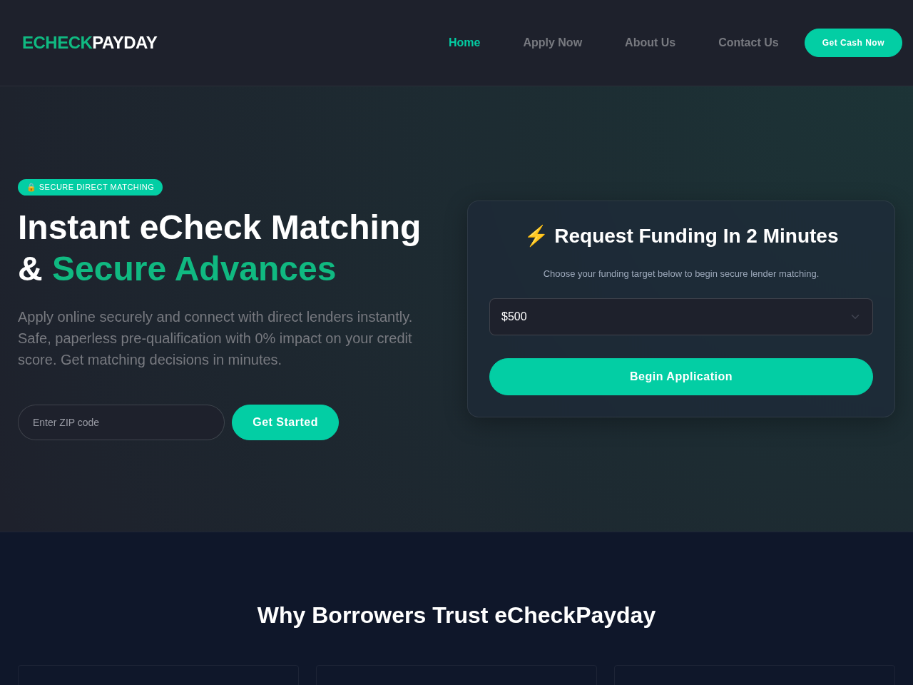ECheck Payday Loan Screenshot