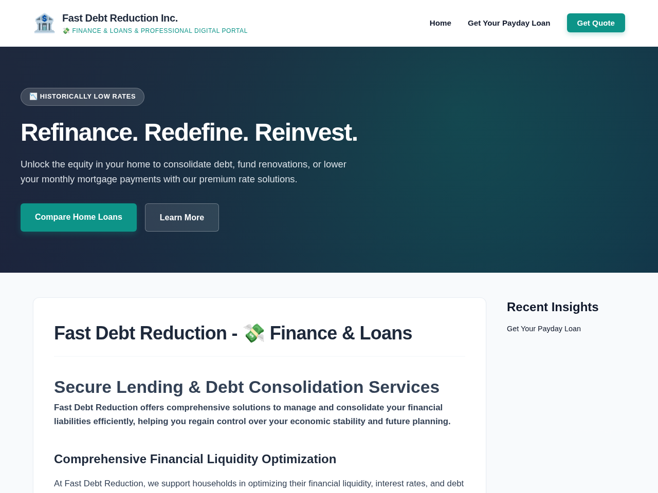 Fast Debt Reduction Inc. Screenshot
