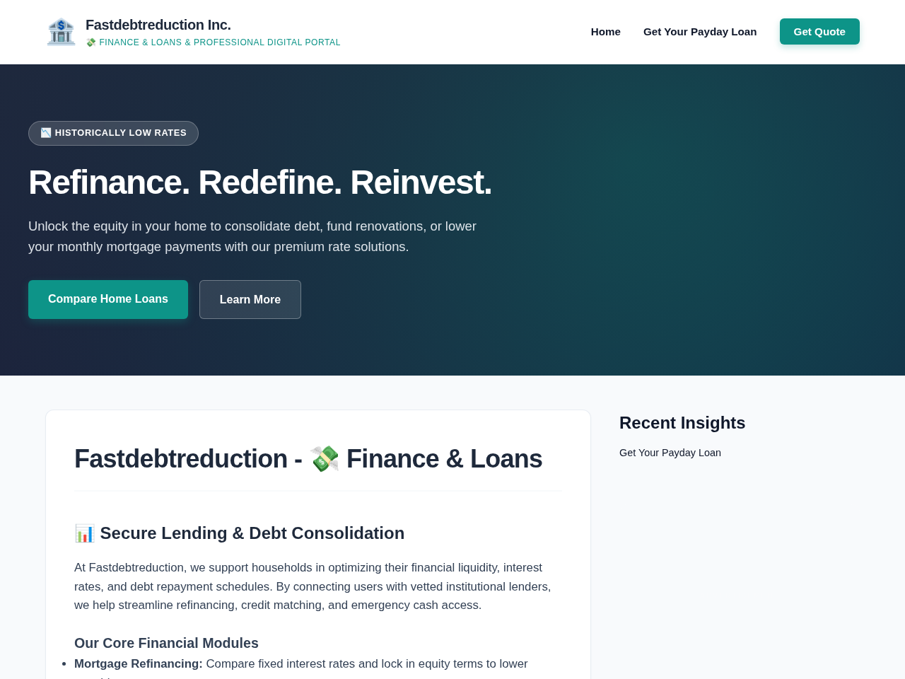 Fastdebtreduction Inc. Screenshot