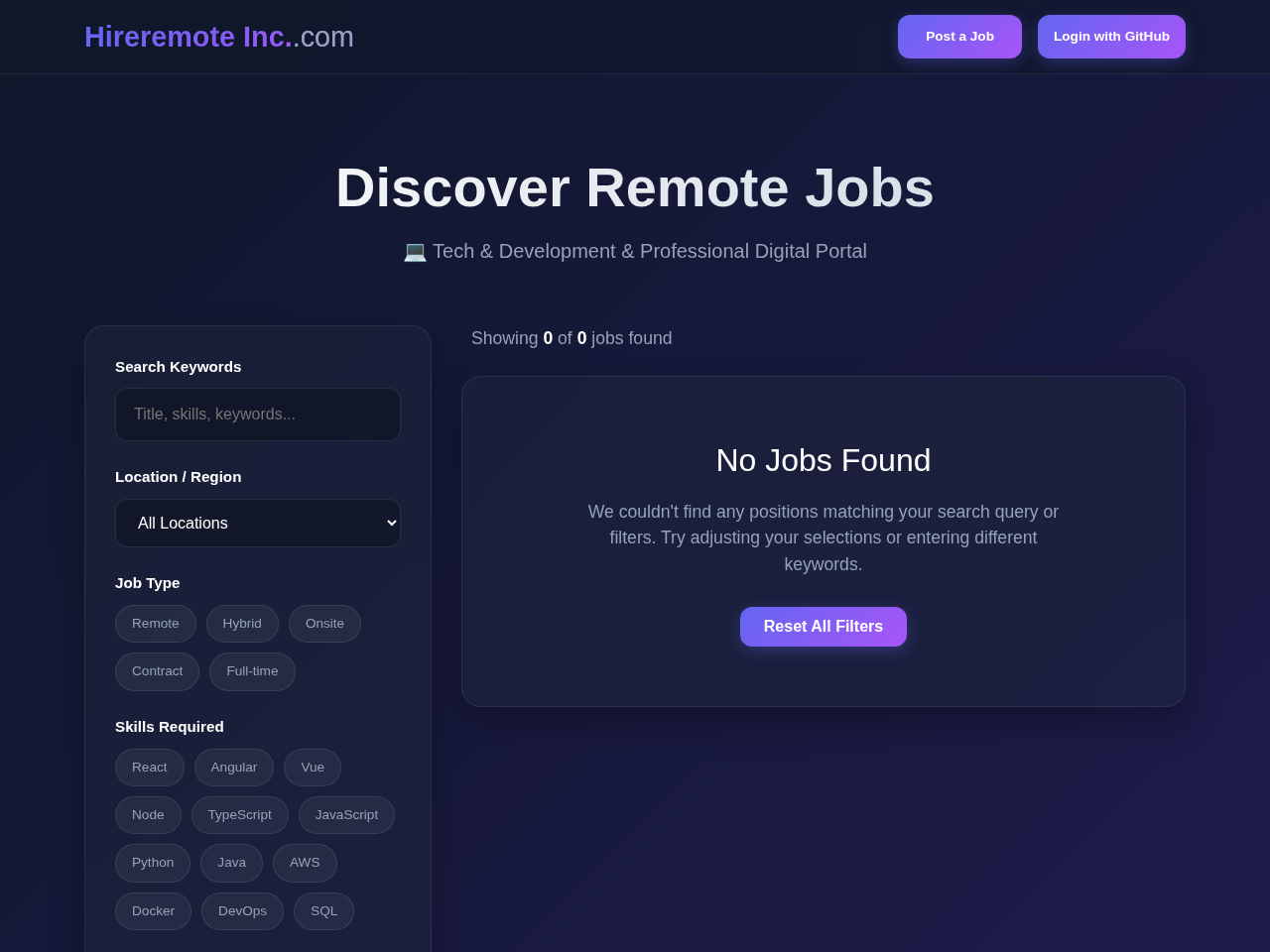 Hireremote Inc. Screenshot