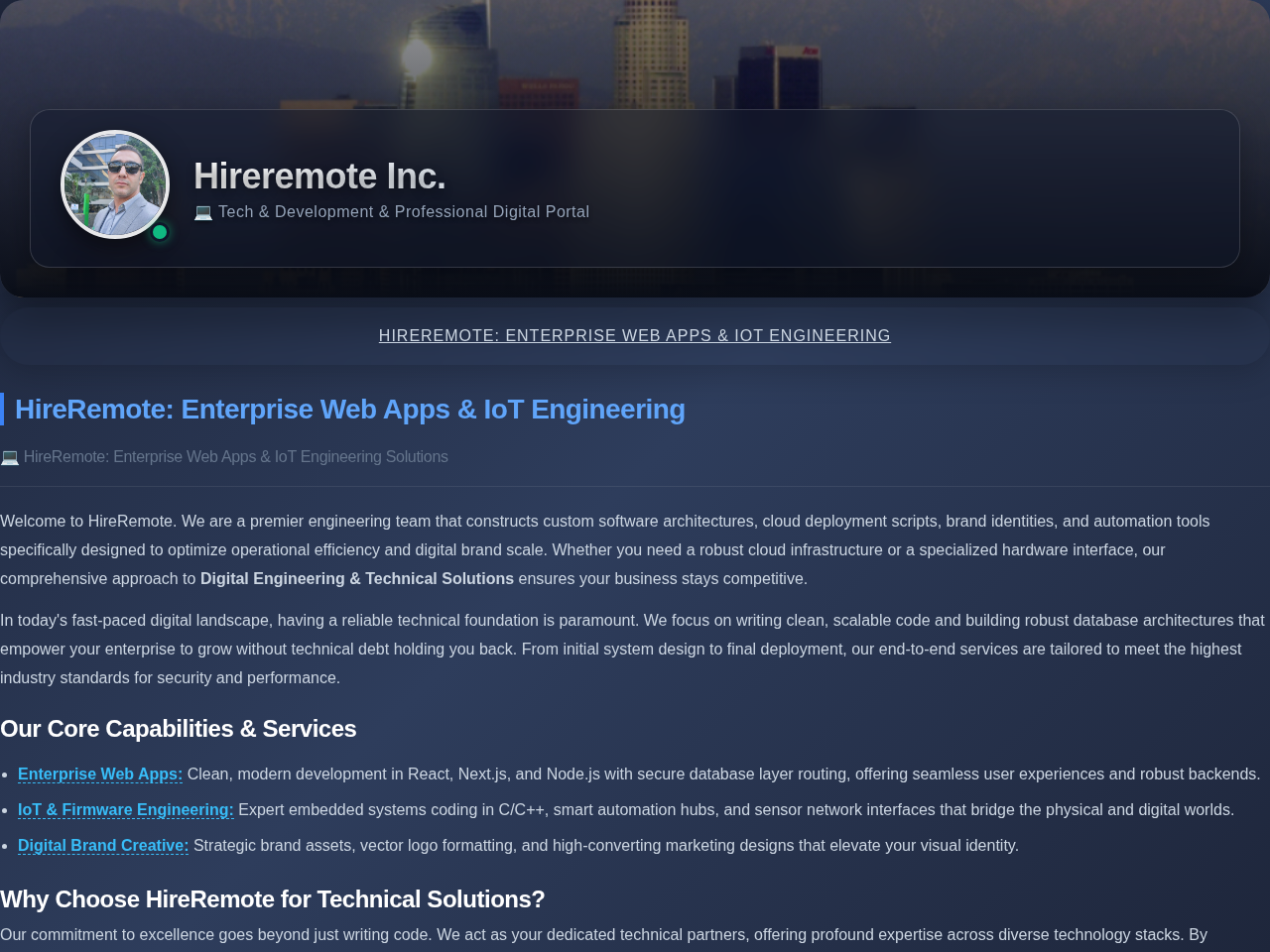 Hireremote Inc. Screenshot