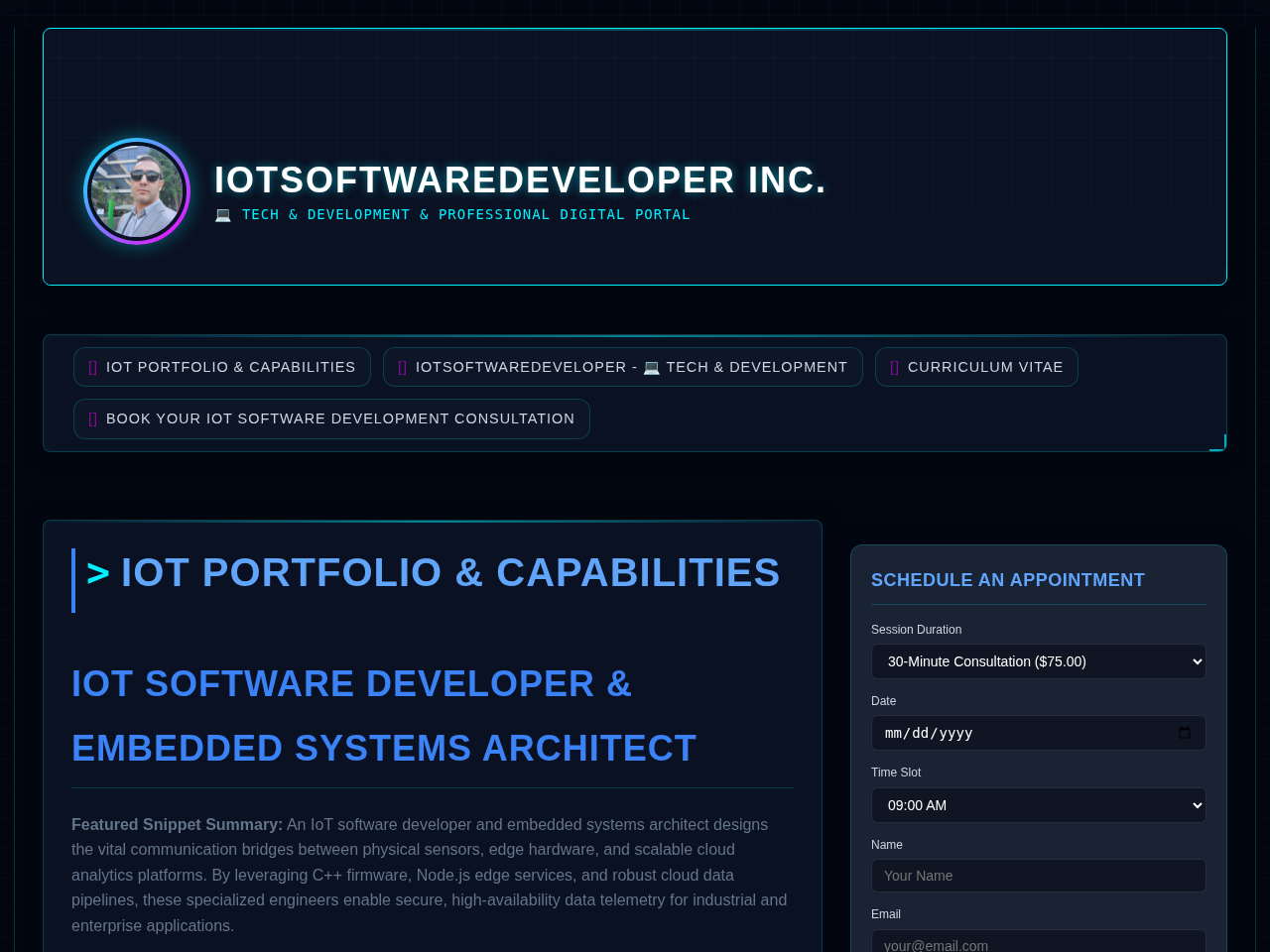 Iotsoftwaredeveloper Inc. Screenshot