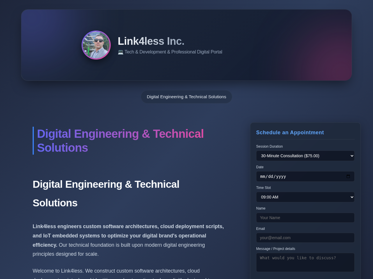 Link4less Inc. Screenshot