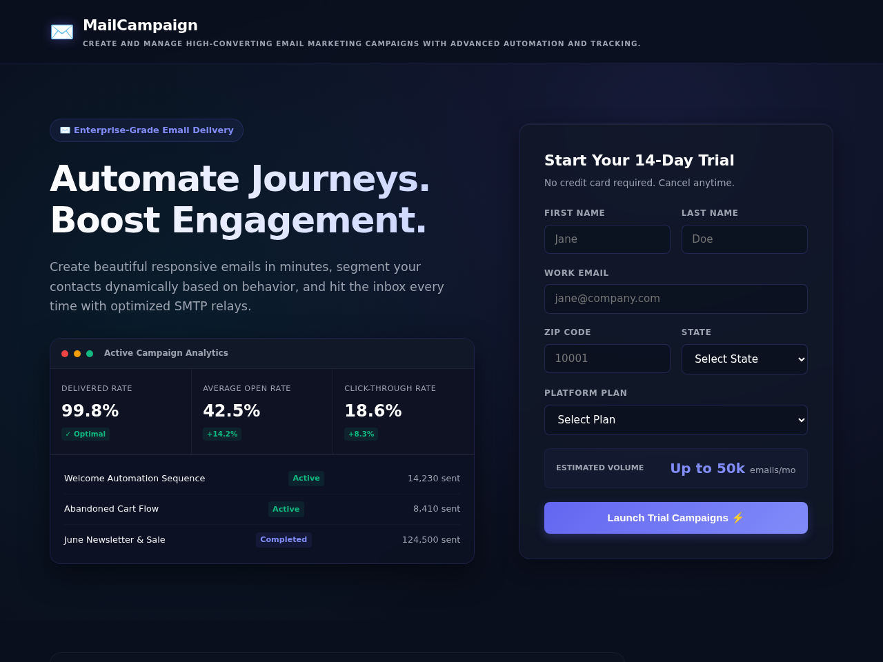MailCampaign Screenshot