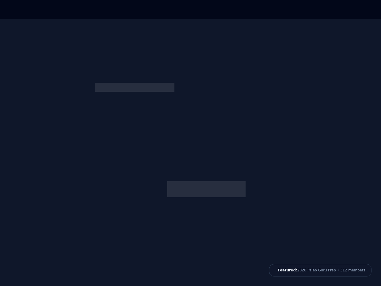Paleodietclub Inc. Screenshot