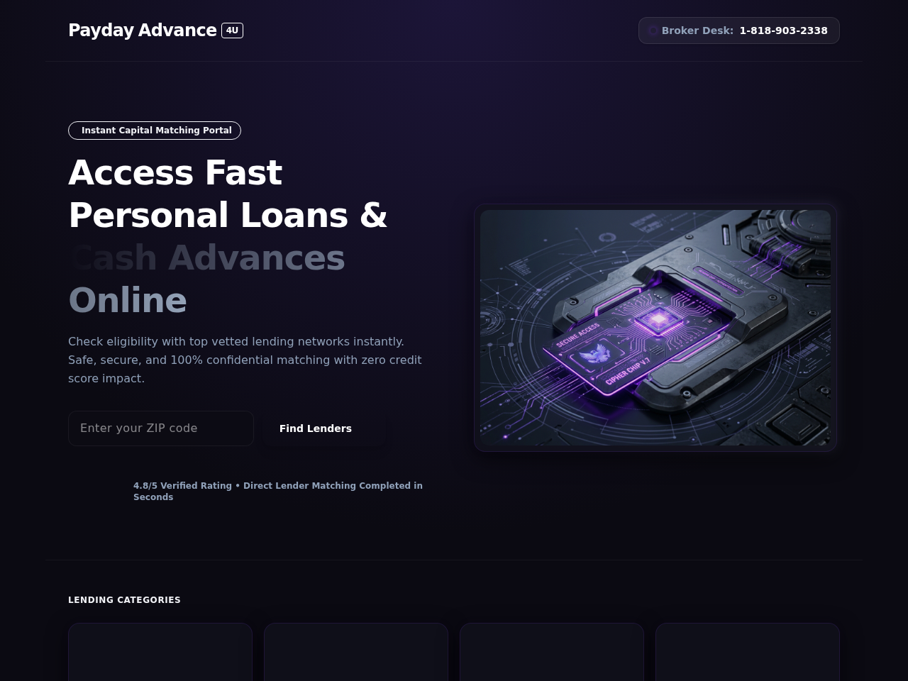 Paydayadvance4u Inc. Screenshot