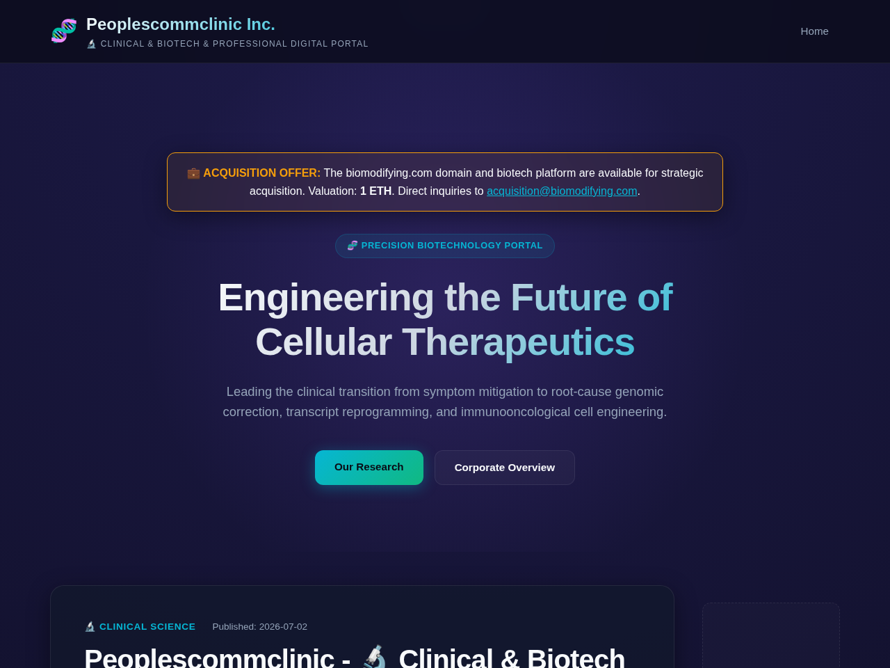 Peoplescommclinic Inc. Screenshot