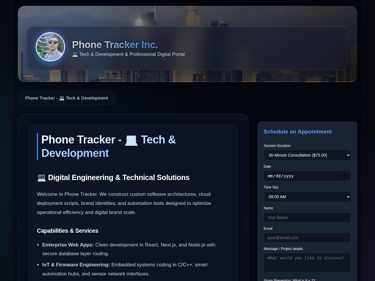 Phone Tracker Inc. Screenshot