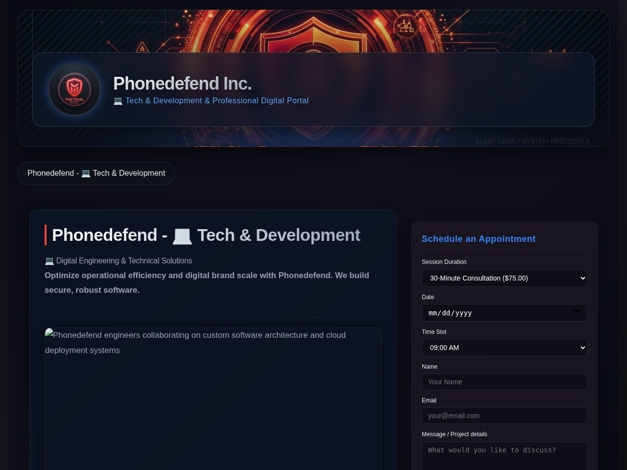 Phonedefend Inc. Screenshot