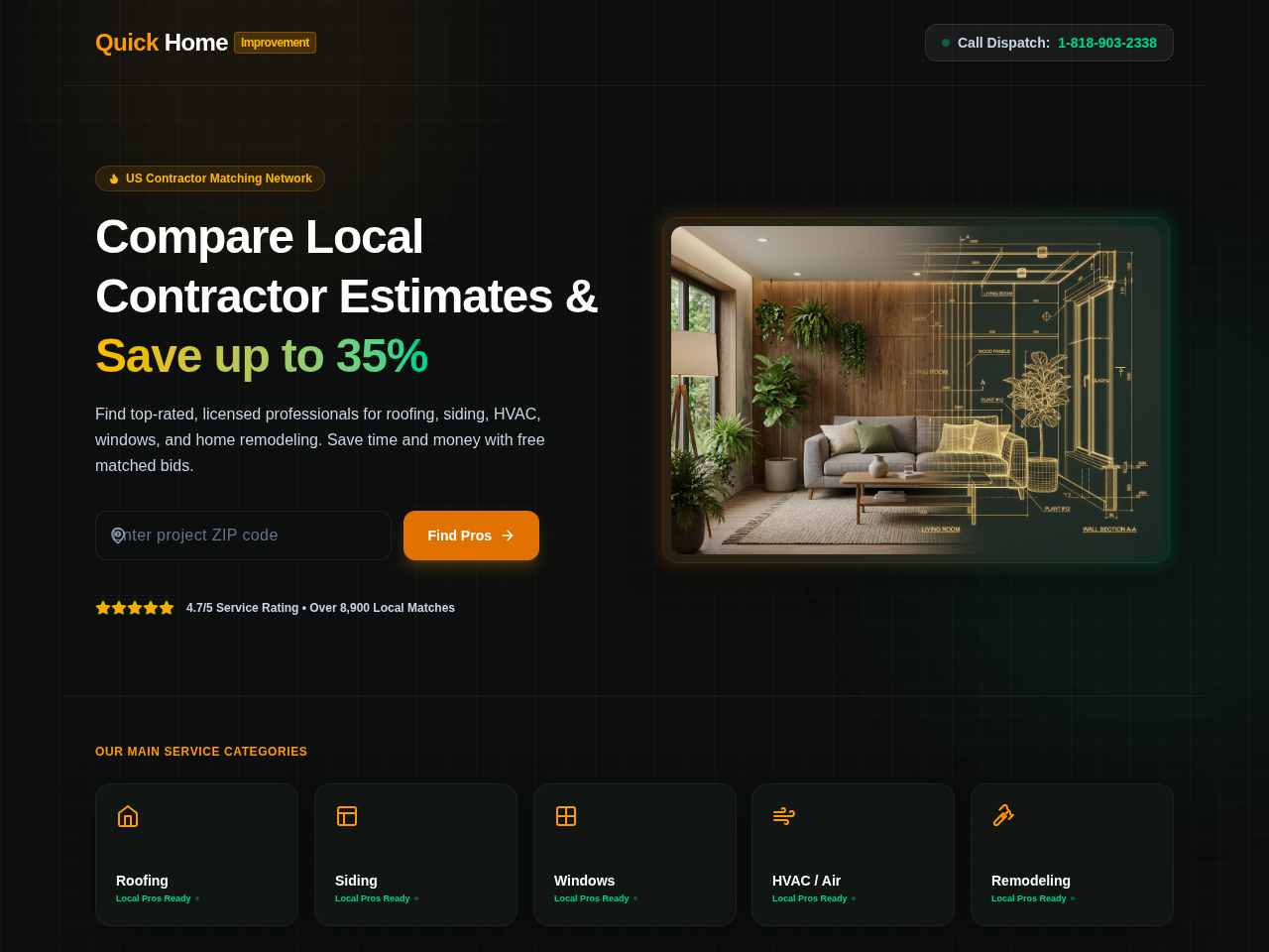 Quickhomeimprovement Inc. Screenshot