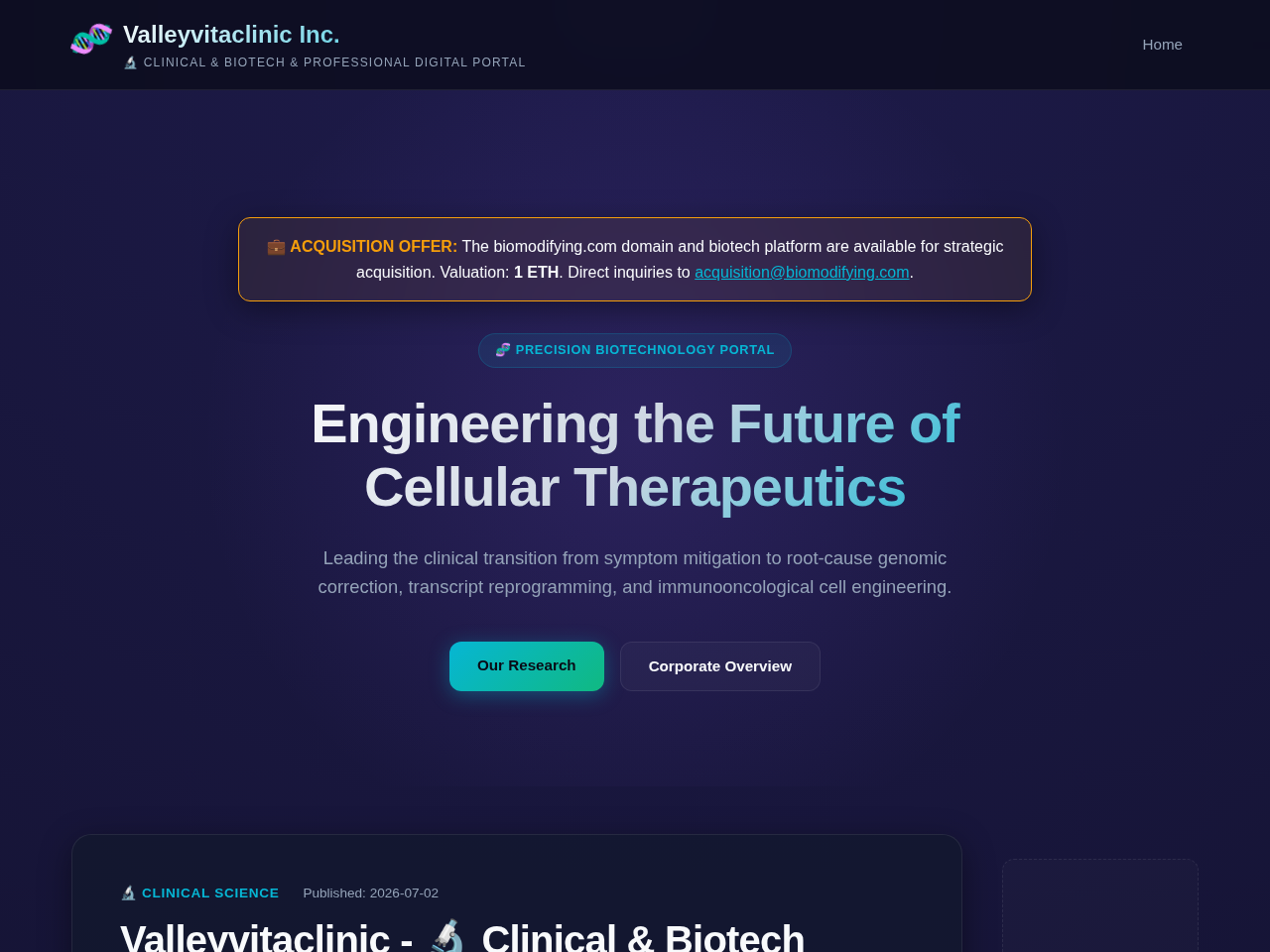 Valleyvitaclinic Inc. Screenshot