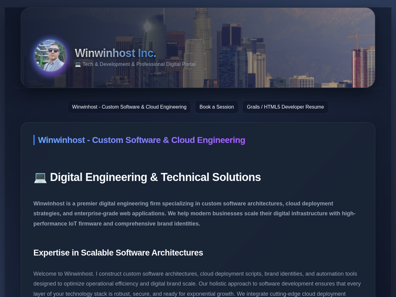 Winwinhost Inc. Screenshot