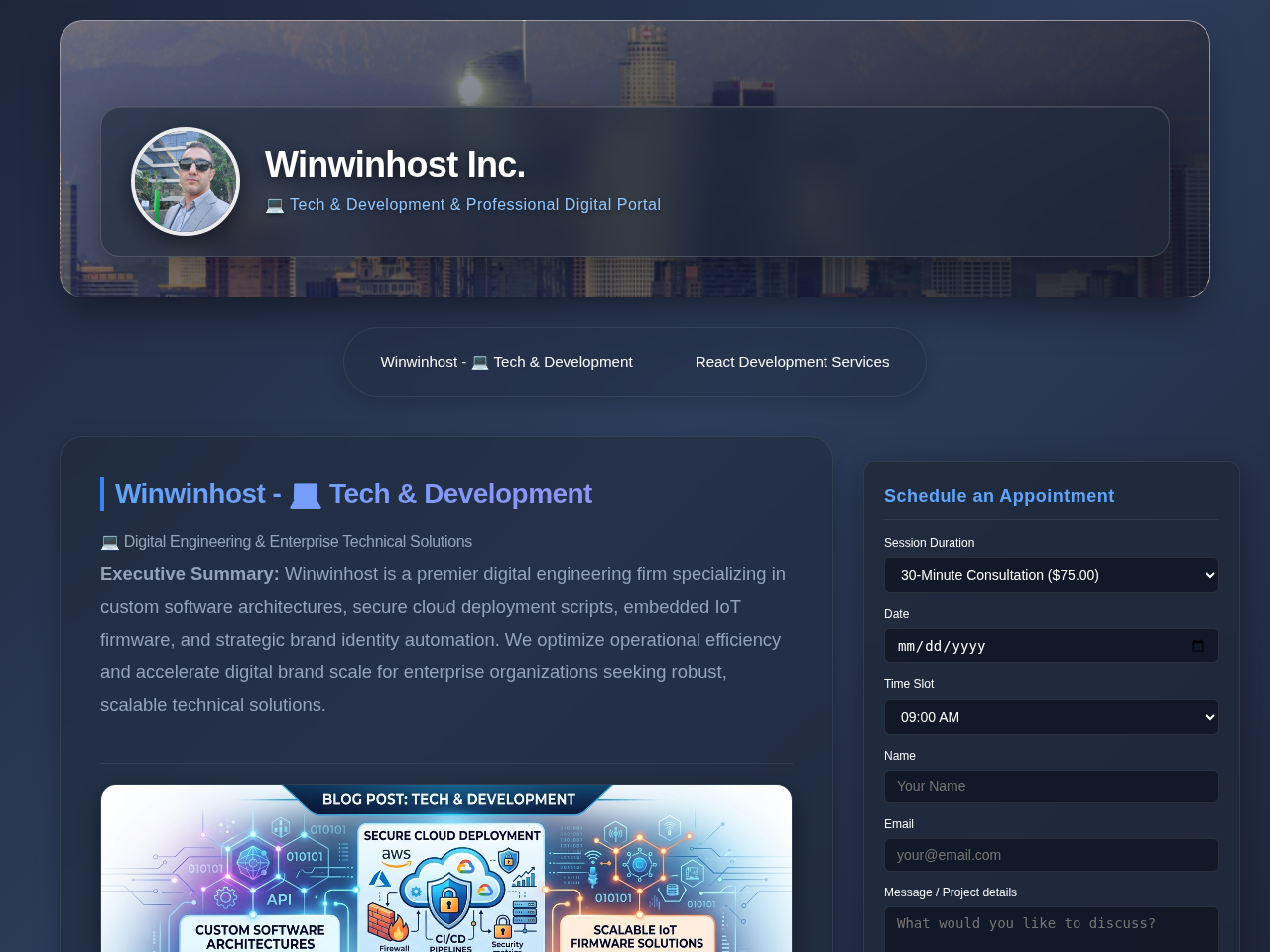 Winwinhost Inc. Screenshot