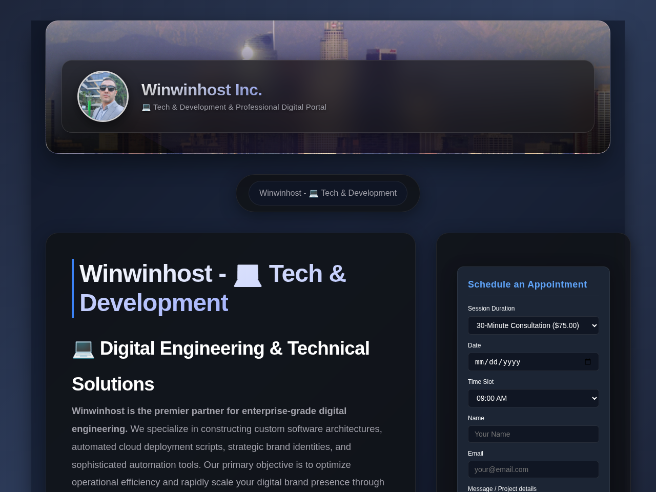 Winwinhost Inc. Screenshot