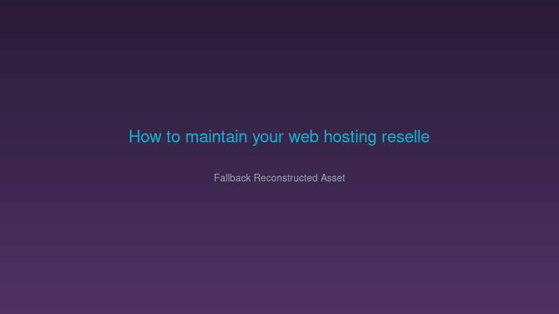 reseller
