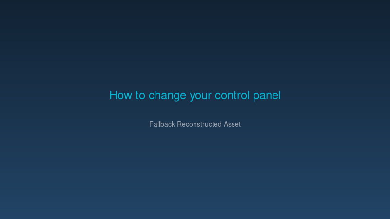 control panel