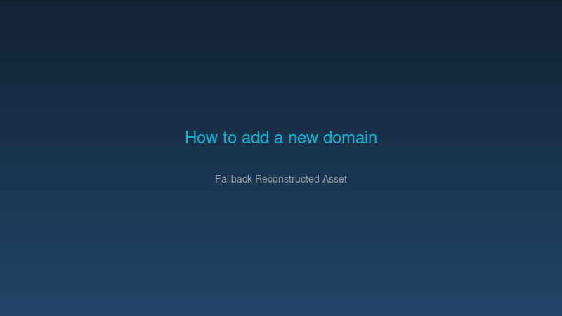 add domain