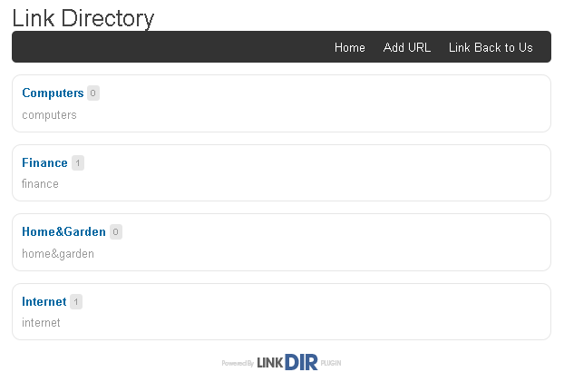 Link Directory Header