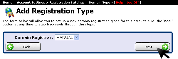 Enter extension name