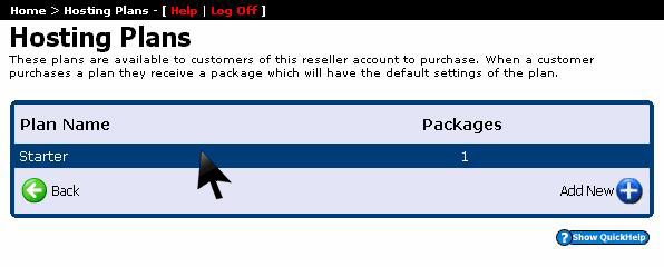 Select hosting plan for add-ons