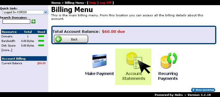 Account Statements overview